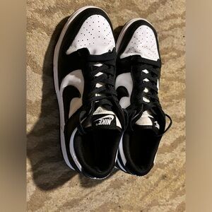 Nike Dunk Low Panda Retro Women’s Size 9 Shoes White Black Sneakers DD1391-100